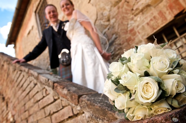 wedding bouquet, Siena, Tuscany