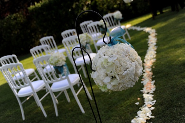 Wedding flowers, Tuscany villa wedding